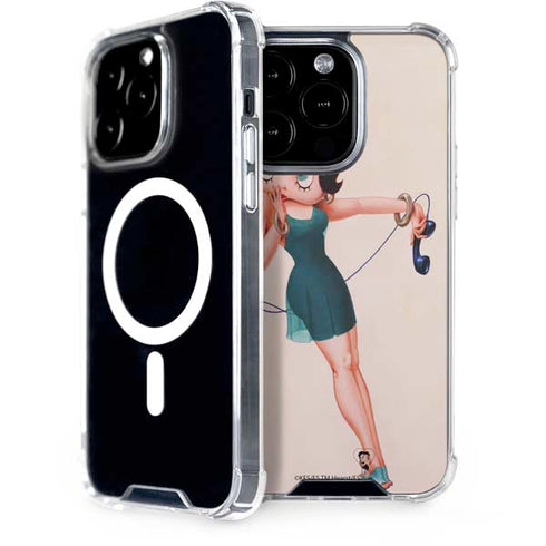 Betty Boop On the Phone iPhone 15 Pro MagSafe Case